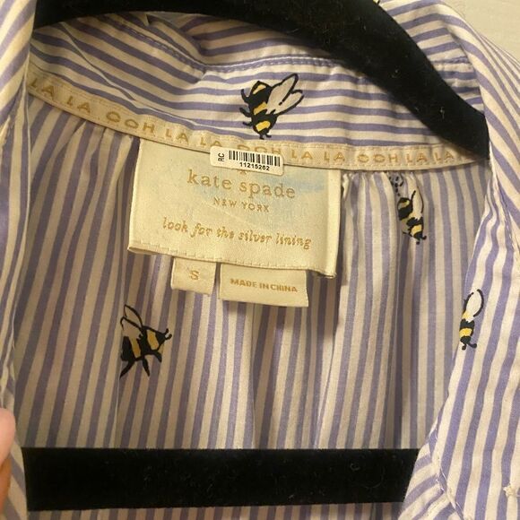 Kate Spade Blue Bumble Bee Dress Small - Picture 4 of 7